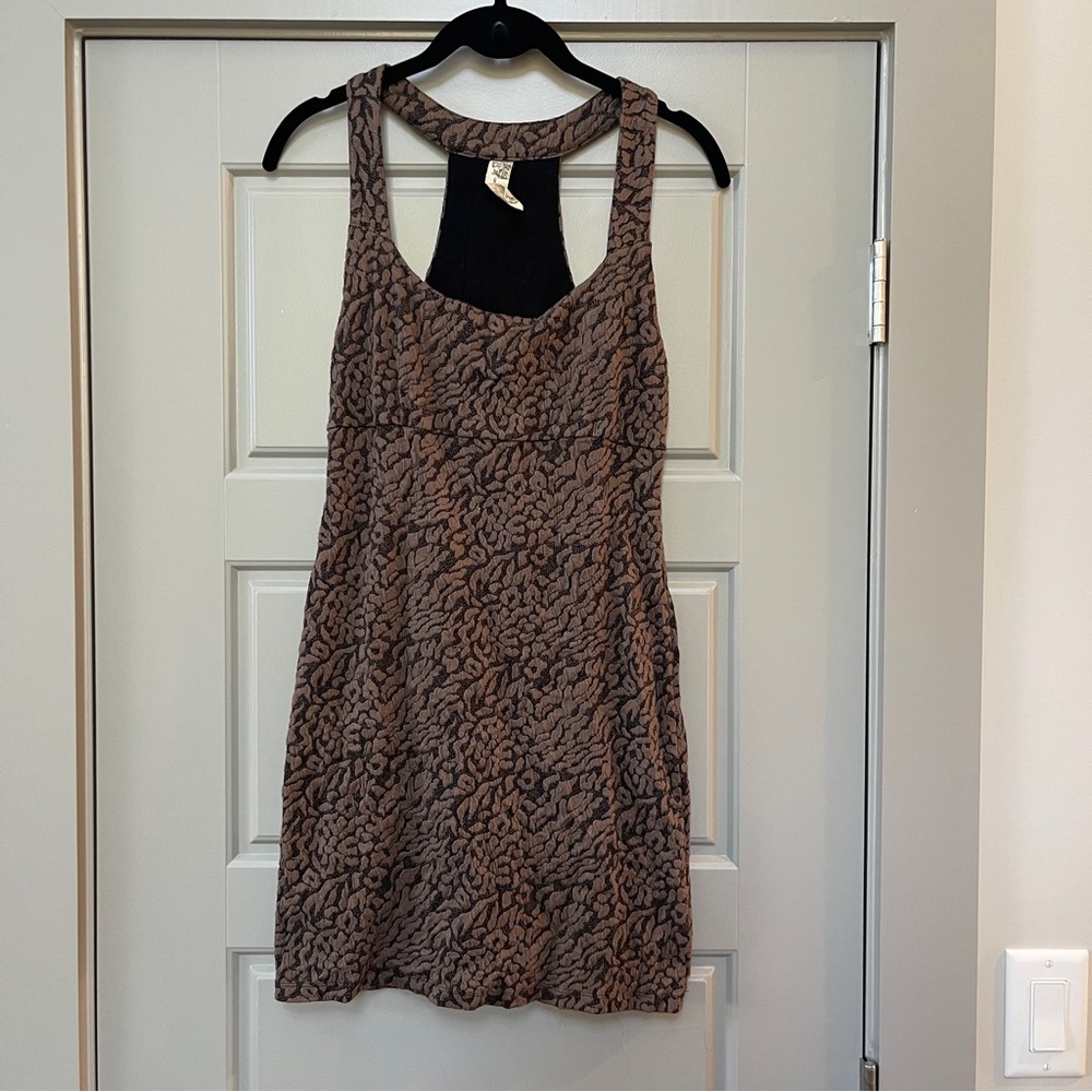 FREE PEOPLE | Brown mini dress - Picture 1 of 9